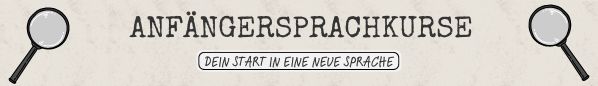 Anfängersprachkurs Header